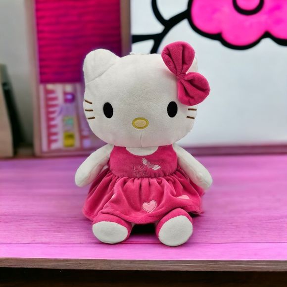 Hello Kitty Plush Doll 15" Pink Love Hearts Wings Girl Gift Stuffed Animal Toy - Picture 8 of 8